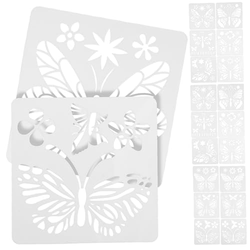 HIAKDOFT 2 Sätze Schmetterlingsschablonen zum Malen Wiederverwendbare DIY Wandstencils Leicht und Kompakt für Wand Bastelprojekte Sicher und Waschbar für Erwachsene HIAKDOFT 2 Sätze Schmetterlingsschablonen zum Malen Wiederverwendbare DIY Wandstencils Leicht und Kompakt für Wand Bastelprojekte Sicher und Waschbar für Erwachsene von HIAKDOFT