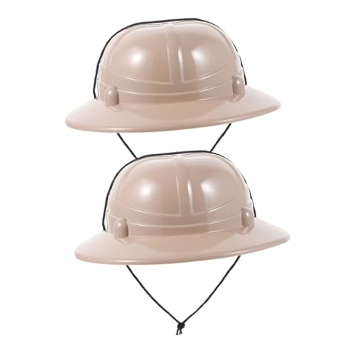 HIAKDOFT 2 Stück Abenteuerhut Cosplay-Partyhut Rollenspiel-Entdeckerhüte Hutdekoration mit Dschungelmotiv Partyzubehör Campinghut für Bühnenleistungskappen Plastik Beige HIAKDOFT 2 Stück Abenteuerhut Cosplay-Partyhut Rollenspiel-Entdeckerhüte Hutdekoration mit Dschungelmotiv Partyzubehör Campinghut für Bühnenleistungskappen Plastik Beige von HIAKDOFT
