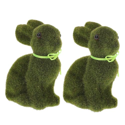 HIAKDOFT 2 Stück Dekorativer Beflockter Kaninchen Aufsteller Handgefertigte Langlebige Simulation Hasen Figur für Osterdeko Wohnzimmer Kinderzimmer Party und Tischdekoration HIAKDOFT 2 Stück Dekorativer Beflockter Kaninchen Aufsteller Handgefertigte Langlebige Simulation Hasen Figur für Osterdeko Wohnzimmer Kinderzimmer Party und Tischdekoration von HIAKDOFT
