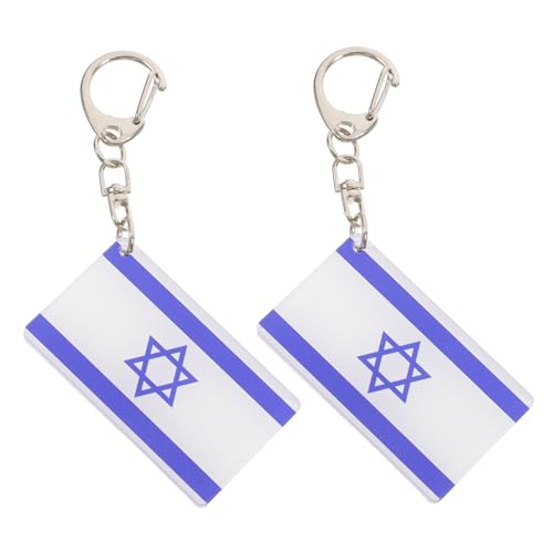 HIAKDOFT 2 Stück Flaggen Schlüsselanhänger Israel Schlüsselanhänger Flagge Schlüsselanhänger Ringe Schlüsselanhänger Anhänger Rucksack Nationalflagge Anhänger Kreativer HIAKDOFT 2 Stück Flaggen Schlüsselanhänger Israel Schlüsselanhänger Flagge Schlüsselanhänger Ringe Schlüsselanhänger Anhänger Rucksack Nationalflagge Anhänger Kreativer von HIAKDOFT