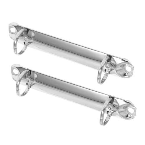 HIAKDOFT 2 Stück Metall-ordnerklammern Binder Clips Innenring DIY Loseblatt Bindemittel Sicherer Halter Für Büro Schule Zuhause Leicht Tragbar von HIAKDOFT