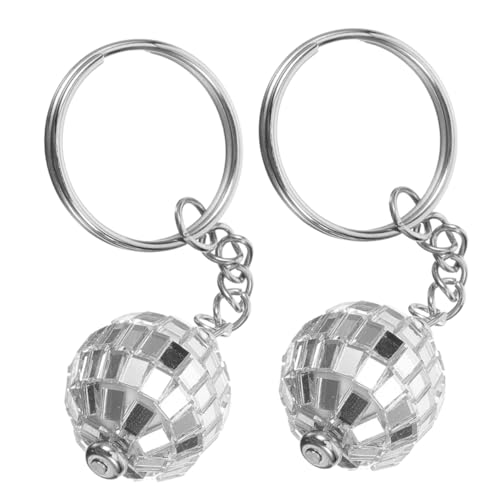 HIAKDOFT 2 Stück Mini-disco-kugel-schlüsselanhänger, Spiegel-disco-kugel-anhänger, Schlüsselanhänger, Tasche, Geldbörse, Hängender Anhänger HIAKDOFT 2 Stück Mini-disco-kugel-schlüsselanhänger, Spiegel-disco-kugel-anhänger, Schlüsselanhänger, Tasche, Geldbörse, Hängender Anhänger von HIAKDOFT