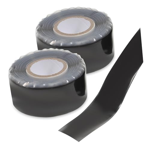 HIAKDOFT 2 Stück Selbstverschweißendes Reparaturband Wasserrohr Dichtungsband Starkes PVC Klebeband Hitze Kältebeständig für Stahl Rohrabdichtung von HIAKDOFT