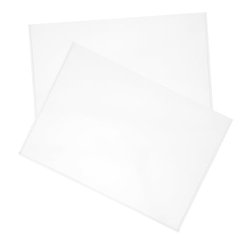 HIAKDOFT 2 Stück Teiliges Acryl Dokumentenhalter Transparenter Display Box Aufsteller Stapelbarer Büro Organizer für Schreibtisch Ablage Klarer Prospektständer zur Übersichtlichen von HIAKDOFT