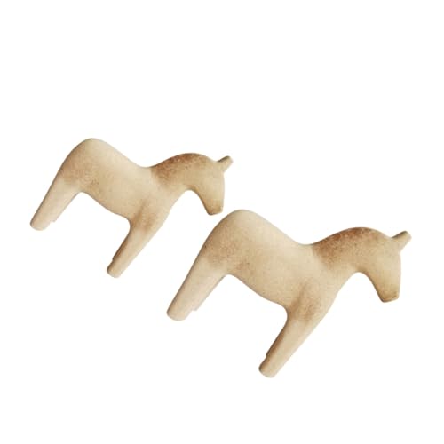 HIAKDOFT 2 Stück Teiliges Holzpferd Selbstgestalten Naturfarben Umweltfreundlich Robuste Figur für Kreative Dekoration und Schreibtisch holzornament HIAKDOFT 2 Stück Teiliges Holzpferd Selbstgestalten Naturfarben Umweltfreundlich Robuste Figur für Kreative Dekoration und Schreibtisch holzornament von HIAKDOFT