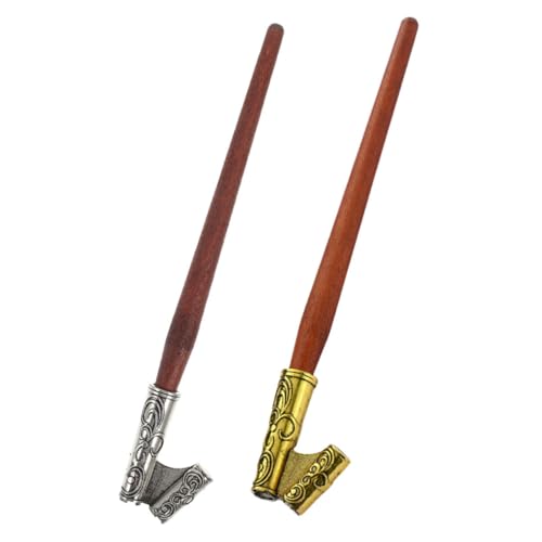 HIAKDOFT 2 Stück Teiliges Kalligraphie dip pen Schrägem Federhalter Ergonomischer Griff für Studenten und Schreibübungen Retro stil Antiker Füllfederhalter für Kunst und Geschenk von HIAKDOFT