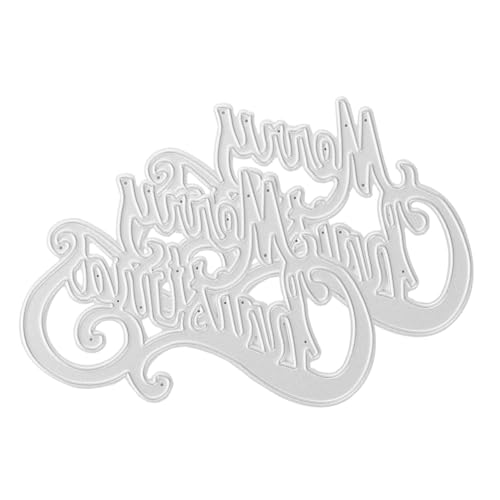 HIAKDOFT 2 Stück Teiliges Metall Stanzform Weihnachtsbuchstaben Prägeschablonen für DIY Kartenherstellung Scrapbooking Basteln mit Glatten Kanten Langlebig HIAKDOFT 2 Stück Teiliges Metall Stanzform Weihnachtsbuchstaben Prägeschablonen für DIY Kartenherstellung Scrapbooking Basteln mit Glatten Kanten Langlebig von HIAKDOFT