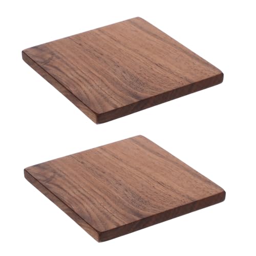 HIAKDOFT 2 Stück Teiliges Schwarze Walnuss Holzblöcke Dicke Holzplatten zum Schnitzen DIY Holzwerkstatt Natürliches Holz für Bastel und Gravurprojekte von HIAKDOFT