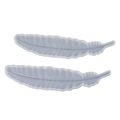 HIAKDOFT 2 Stück Teiliges Silikonform Feder Lesezeichenform DIY Gießen Epoxidharz Silikonformen für Kreative Bastelarbeiten Flexibel Hochtransparent Leicht zu Reinigen HIAKDOFT 2 Stück Teiliges Silikonform Feder Lesezeichenform DIY Gießen Epoxidharz Silikonformen für Kreative Bastelarbeiten Flexibel Hochtransparent Leicht zu Reinigen von HIAKDOFT