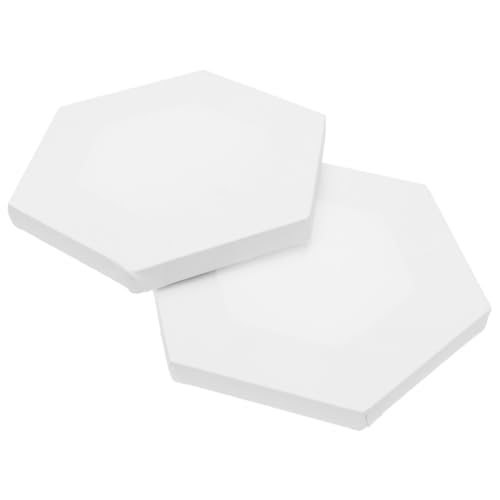 HIAKDOFT 2 Stücke Teiliges Unregelmäßiges Ölgemälde Panel Sechseckig Weiß Acrylbeständige Maltafel für Studenten Stabile Dekorative Leinwand zum Malen mit Ölfarben und Acrylfarben HIAKDOFT 2 Stücke Teiliges Unregelmäßiges Ölgemälde Panel Sechseckig Weiß Acrylbeständige Maltafel für Studenten Stabile Dekorative Leinwand zum Malen mit Ölfarben und Acrylfarben von HIAKDOFT