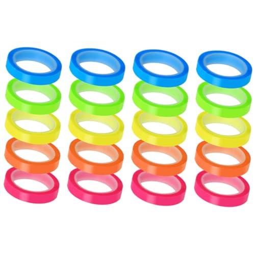 HIAKDOFT 20 Rollen Transparente Multifunktionale Haftstreifen Selbstklebende Wasserfeste Seitenmarker in Farben Breit Lang Praktische Markierungsbänder für Schule Büro Zuhause HIAKDOFT 20 Rollen Transparente Multifunktionale Haftstreifen Selbstklebende Wasserfeste Seitenmarker in Farben Breit Lang Praktische Markierungsbänder für Schule Büro Zuhause von HIAKDOFT
