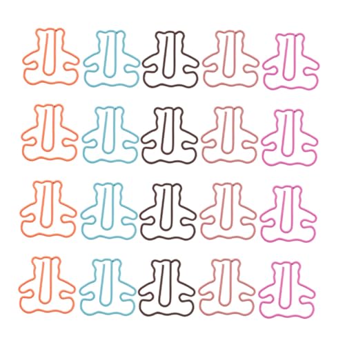 HIAKDOFT 20 Stück Bärenförmige Büroklammern Kleine Dekorative Metall Papierklammern Für Büro Schule Und Zuhause Bunte Niedliche Aktenklammern Als Lesezeichen Und Lernzubehör HIAKDOFT 20 Stück Bärenförmige Büroklammern Kleine Dekorative Metall Papierklammern Für Büro Schule Und Zuhause Bunte Niedliche Aktenklammern Als Lesezeichen Und Lernzubehör von HIAKDOFT