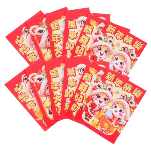 HIAKDOFT 20 Stück Cartoon-rotes Paket Frühling Festival Red Envelope Frühlingsfest rotes Paket pakete Hong Bao Umschläge chinesisches neues jahr Papier HIAKDOFT 20 Stück Cartoon-rotes Paket Frühling Festival Red Envelope Frühlingsfest rotes Paket pakete Hong Bao Umschläge chinesisches neues jahr Papier von HIAKDOFT