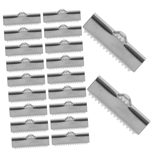 HIAKDOFT 20 Stück Edelstahl Lederband Endkappen Stabile Metallbandklemmen für Schmuckherstellung Langlebige Ribbon Fasteners Schlichte Stahlfarbe für Armband DIY HIAKDOFT 20 Stück Edelstahl Lederband Endkappen Stabile Metallbandklemmen für Schmuckherstellung Langlebige Ribbon Fasteners Schlichte Stahlfarbe für Armband DIY von HIAKDOFT