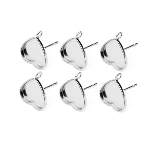 HIAKDOFT 20 Stück Herzförmige Ohrstecker Basis aus Edelstahl DIY Schmuckzubehör für Damen Schmuck Selber Machen Ohrstecker Zubehör für Ohrringherstellung HIAKDOFT 20 Stück Herzförmige Ohrstecker Basis aus Edelstahl DIY Schmuckzubehör für Damen Schmuck Selber Machen Ohrstecker Zubehör für Ohrringherstellung von HIAKDOFT