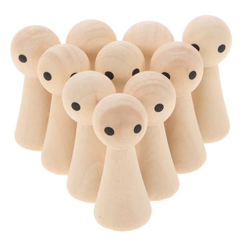HIAKDOFT 20 Stück Holzpuppen zum Bemalen Kleine Unbemalte Holzfiguren DIY Kreativset für Glatte Oberfläche Leichte Holz Peg Dolls für Dekoration und HIAKDOFT 20 Stück Holzpuppen zum Bemalen Kleine Unbemalte Holzfiguren DIY Kreativset für Glatte Oberfläche Leichte Holz Peg Dolls für Dekoration und von HIAKDOFT