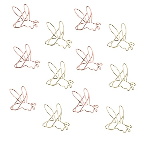 HIAKDOFT 20 Stück Teiliges Büroklammern in Bienenform Kreative Goldene und Roségoldene Dokumentenclips Praktisch und Langlebig für Bürobedarf Organisation und Kreative Projekte HIAKDOFT 20 Stück Teiliges Büroklammern in Bienenform Kreative Goldene und Roségoldene Dokumentenclips Praktisch und Langlebig für Bürobedarf Organisation und Kreative Projekte von HIAKDOFT