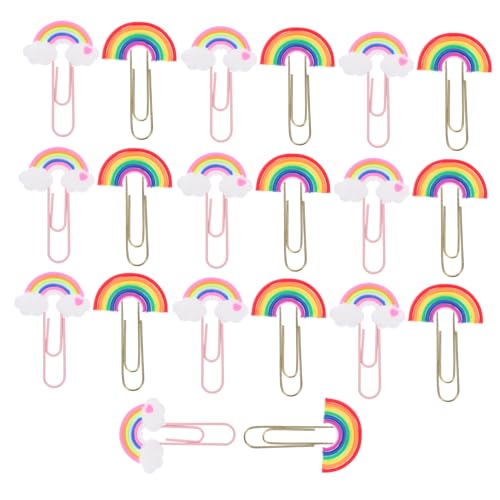 HIAKDOFT 20 Stück Teiliges Bunte Papierklammern aus PVC und Metall Kleine Büroklammern mit Starkem Halt Vielseitig für Fotos Notizen Akten Praktische Bürobedarf in Regenbogenfarben HIAKDOFT 20 Stück Teiliges Bunte Papierklammern aus PVC und Metall Kleine Büroklammern mit Starkem Halt Vielseitig für Fotos Notizen Akten Praktische Bürobedarf in Regenbogenfarben von HIAKDOFT