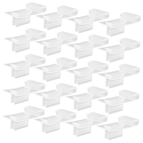 HIAKDOFT 20 Stück Teiliges Clip Label Holder aus Robustem PVC Transparenter Preisschildhalter mit Einfachem Anbringen Einsetzbar für Regaletiketten in Einzelhandel Supermarkt Lager und HIAKDOFT 20 Stück Teiliges Clip Label Holder aus Robustem PVC Transparenter Preisschildhalter mit Einfachem Anbringen Einsetzbar für Regaletiketten in Einzelhandel Supermarkt Lager und von HIAKDOFT