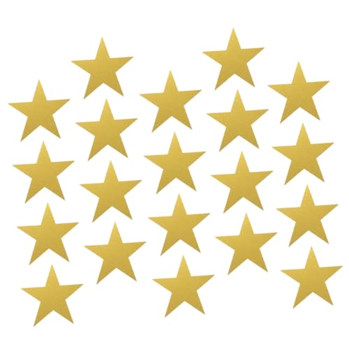HIAKDOFT 20 Stück Teiliges Goldene Papiersterne Beidseitig Glitzernd Dekorative Papiersterne für Scrapbooking Kinderzimmer Klassenzimmer dekoration Vielseitige Bastelmaterialien von HIAKDOFT