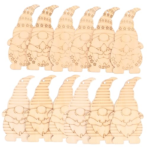 HIAKDOFT 20 Stück Teiliges Handbemalter Holz Weihnachtswichtel Anhänger DIY Holzfiguren für Weihnachtsbaumdeko Liebevolle Gnom Holzchips als Bezaubernde Heimdekoration HIAKDOFT 20 Stück Teiliges Handbemalter Holz Weihnachtswichtel Anhänger DIY Holzfiguren für Weihnachtsbaumdeko Liebevolle Gnom Holzchips als Bezaubernde Heimdekoration von HIAKDOFT