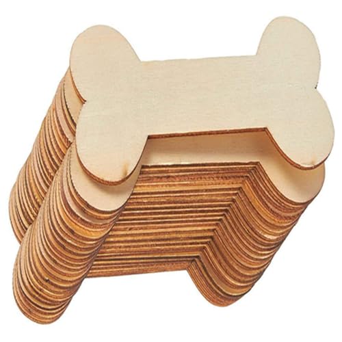 HIAKDOFT 20 Stück Teiliges Holz DIY Hundeknochenform Leichte Glatte Holzausschnitte zum Bemalen und Basteln Dekorative Geschenkanhänger für Herbst Schule Party Heimdekoration HIAKDOFT 20 Stück Teiliges Holz DIY Hundeknochenform Leichte Glatte Holzausschnitte zum Bemalen und Basteln Dekorative Geschenkanhänger für Herbst Schule Party Heimdekoration von HIAKDOFT