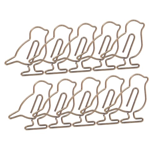 HIAKDOFT 20 Stück Teiliges Kleine Metall büroklammern in Kreativem Vogel design Langlebig Rostfrei Praktische für Papier als Lesezeichen und Bürobedarf HIAKDOFT 20 Stück Teiliges Kleine Metall büroklammern in Kreativem Vogel design Langlebig Rostfrei Praktische für Papier als Lesezeichen und Bürobedarf von HIAKDOFT