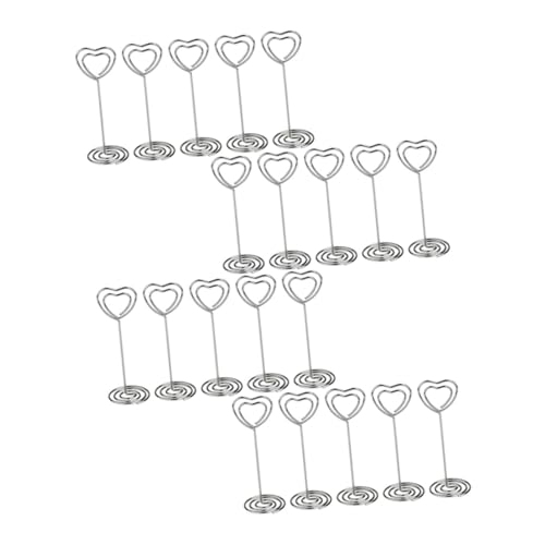 HIAKDOFT 20 Stück Teiliges Kreative Herz message clips Silber Wiederverwendbare Kartenhalter Schreibtisch Memo Fotohalter Für Büro Hochzeit Party Dekoration HIAKDOFT 20 Stück Teiliges Kreative Herz message clips Silber Wiederverwendbare Kartenhalter Schreibtisch Memo Fotohalter Für Büro Hochzeit Party Dekoration von HIAKDOFT