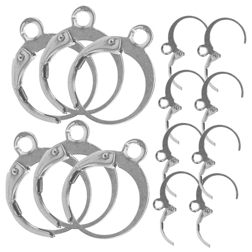 HIAKDOFT 20 Stück Teiliges Ohrhaken aus Edelstahl Silberfarben Glatte Oberfläche Feine Verarbeitung für DIY Ohrschmuck Ohrhänger Basteln Schmuckzubehör für Damen und Hobbyisten HIAKDOFT 20 Stück Teiliges Ohrhaken aus Edelstahl Silberfarben Glatte Oberfläche Feine Verarbeitung für DIY Ohrschmuck Ohrhänger Basteln Schmuckzubehör für Damen und Hobbyisten von HIAKDOFT