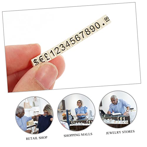 HIAKDOFT 20 Stück Teiliges Preisschild für Schmuck Verstellbare Zahlenwürfel mit Milchweißem und Schwarzer Praktische Preisanzeige für Schmuck Kleine Preisschilder für Laden und HIAKDOFT 20 Stück Teiliges Preisschild für Schmuck Verstellbare Zahlenwürfel mit Milchweißem und Schwarzer Praktische Preisanzeige für Schmuck Kleine Preisschilder für Laden und von HIAKDOFT