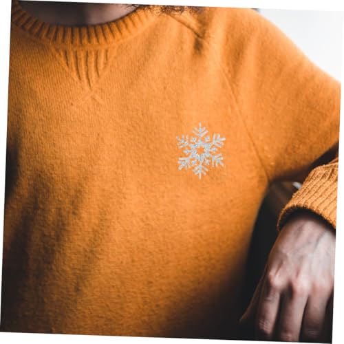 HIAKDOFT 20 Stück Teiliges Schneeflocken Applikationen aus Silbernem Stoff Vielseitige DIY Patches für Kleidung Haaraccessoires Party und Winterdeko Einfache Handhabung für Bastler und HIAKDOFT 20 Stück Teiliges Schneeflocken Applikationen aus Silbernem Stoff Vielseitige DIY Patches für Kleidung Haaraccessoires Party und Winterdeko Einfache Handhabung für Bastler und von HIAKDOFT