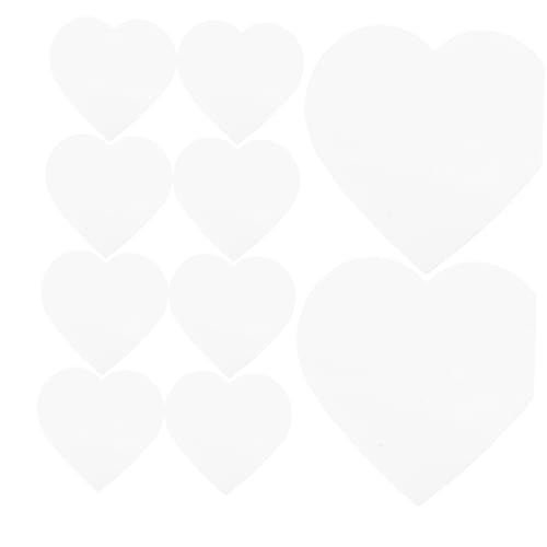 HIAKDOFT 20 Stück Teiliges Sublimationspapier Herzform Aufkleber Hitzebeständige Selbstklebende Blanko Sticker für Diy Herzalben Valentinstag und Kreative Geschenkideen von HIAKDOFT