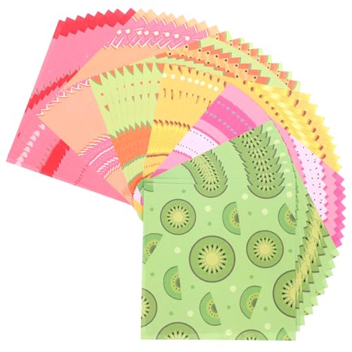 HIAKDOFT 200 Blatt Doppelseitiges Origami Papier Buntes Faltpapier DIY Bastelpapier für Erwachsene für Handarbeitsprojekte und Kreative Freizeitgestaltung von HIAKDOFT