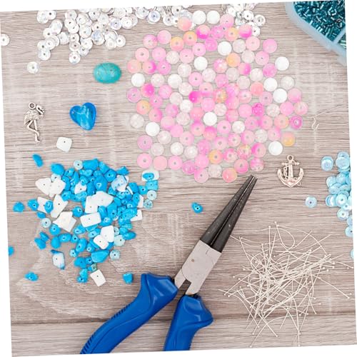 HIAKDOFT 200 Stück Bunte Craquelé Glasperlen Rund Lose Spacer Perlen für Schmuck Selber Machen Sichere Langlebige DIY Perlen für Halsketten Armbänder Bastelprojekte von HIAKDOFT