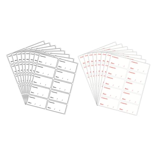 HIAKDOFT 200 Stück Lebensmittel Aufkleber PVC Ablösbar Gefrierfach Etiketten Langlebige Aufbewahrungsetiketten für Kühlschrank und Gefrierdosen Schwarz Rot Praktische Organisation für HIAKDOFT 200 Stück Lebensmittel Aufkleber PVC Ablösbar Gefrierfach Etiketten Langlebige Aufbewahrungsetiketten für Kühlschrank und Gefrierdosen Schwarz Rot Praktische Organisation für von HIAKDOFT