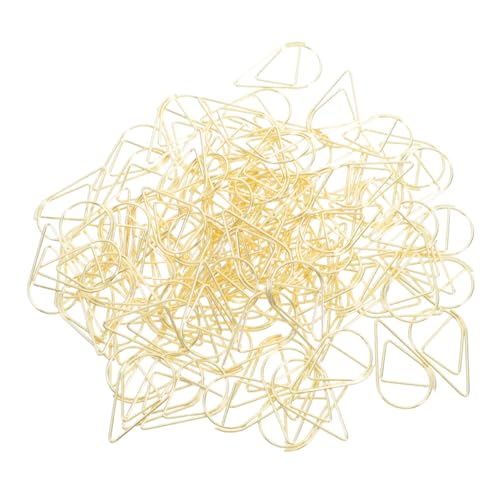 HIAKDOFT 200 Stück Mini Büroklammern Wasser Tropfen Form Gold Metall Clips für Dokumente Planer Fotos Notizen Kleine Kreative Papierklammern für Büro Schule Zuhause HIAKDOFT 200 Stück Mini Büroklammern Wasser Tropfen Form Gold Metall Clips für Dokumente Planer Fotos Notizen Kleine Kreative Papierklammern für Büro Schule Zuhause von HIAKDOFT
