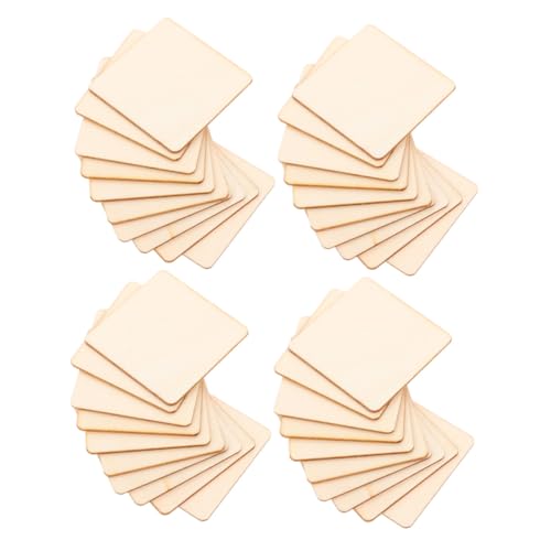 HIAKDOFT 200 Stück Quadratische Holzplatten Unbehandelte Blanko-holzstücke mit Natürlicher Maserung Glatte Oberfläche Vielseitig für Diy-bastelarbeiten Gravur Malerei und Dekoration HIAKDOFT 200 Stück Quadratische Holzplatten Unbehandelte Blanko-holzstücke mit Natürlicher Maserung Glatte Oberfläche Vielseitig für Diy-bastelarbeiten Gravur Malerei und Dekoration von HIAKDOFT