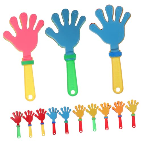 HIAKDOFT 24 Stück Teiliges Handklatscher Bunte Plastikklatscher Leicht und Tragbar Geräuschvolle Party Noise Maker für Erwachsene für Sportveranstaltungen Geburtstagsfeiern und Jubelzwecke von HIAKDOFT