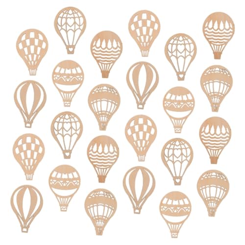 HIAKDOFT 24 Stück Teiliges Naturbelassene Holzplättchen in Heißluftballon Form Stabile Holzscheiben zum Basteln Unbemalt für DIY Graffiti und Kreative Heimdekoration HIAKDOFT 24 Stück Teiliges Naturbelassene Holzplättchen in Heißluftballon Form Stabile Holzscheiben zum Basteln Unbemalt für DIY Graffiti und Kreative Heimdekoration von HIAKDOFT
