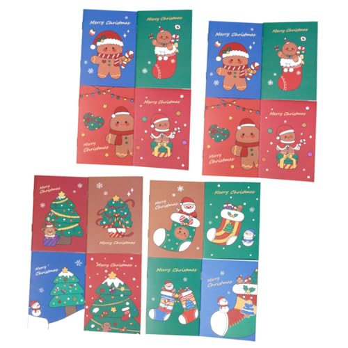 HIAKDOFT 24 Stück Teiliges Weihnachts Notizbuch Tragbare Cartoon Notizblöcke mit Weihnachtlichen Motiven Gingerbread Weihnachtsbaum Weihnachtsstrumpf Kreative Kleine HIAKDOFT 24 Stück Teiliges Weihnachts Notizbuch Tragbare Cartoon Notizblöcke mit Weihnachtlichen Motiven Gingerbread Weihnachtsbaum Weihnachtsstrumpf Kreative Kleine von HIAKDOFT