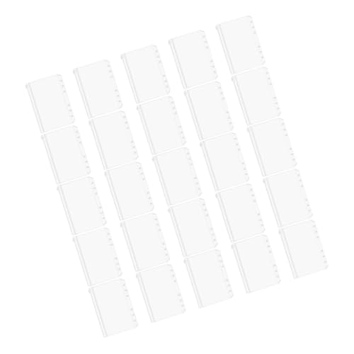 HIAKDOFT 25 Stück Teiliges PVC Binder Tasche mit Reißverschluss Wasserdichte Dokumententaschen für Lose Beutel zur Organisation von Büro und Schulmaterial Praktische Aufbewahrung für von HIAKDOFT