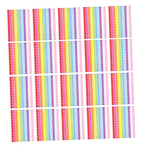HIAKDOFT 25Blatt Rechteckige Farbige Klebeetiketten Selbstklebende Papieraufkleber Farben Vielseitige Labels für Büro Schule Verpackung Heimorganisation und Bastelprojekte HIAKDOFT 25Blatt Rechteckige Farbige Klebeetiketten Selbstklebende Papieraufkleber Farben Vielseitige Labels für Büro Schule Verpackung Heimorganisation und Bastelprojekte von HIAKDOFT
