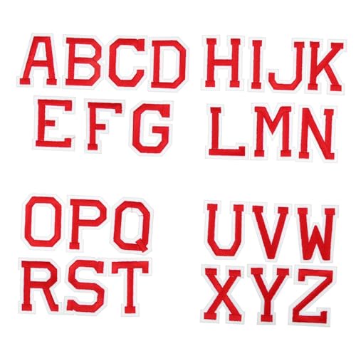HIAKDOFT 26 Stück Teiliges Bügelbild Bestickten Buchstaben A z Rote Patches für Kleidung Jeans Taschen und Hüte Vielseitige Flicken zum Aufbügeln und Nähen Langlebige Textilapplikationen HIAKDOFT 26 Stück Teiliges Bügelbild Bestickten Buchstaben A z Rote Patches für Kleidung Jeans Taschen und Hüte Vielseitige Flicken zum Aufbügeln und Nähen Langlebige Textilapplikationen von HIAKDOFT