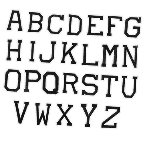 HIAKDOFT 26 Stück Teiliges Weiße Buchstaben Patches zum Aufbügeln Bestickte Englische Alphabet flicken Leichte Kompakte DIY Stoffapplikationen zum Reparieren und Dekorieren von Kleidung HIAKDOFT 26 Stück Teiliges Weiße Buchstaben Patches zum Aufbügeln Bestickte Englische Alphabet flicken Leichte Kompakte DIY Stoffapplikationen zum Reparieren und Dekorieren von Kleidung von HIAKDOFT