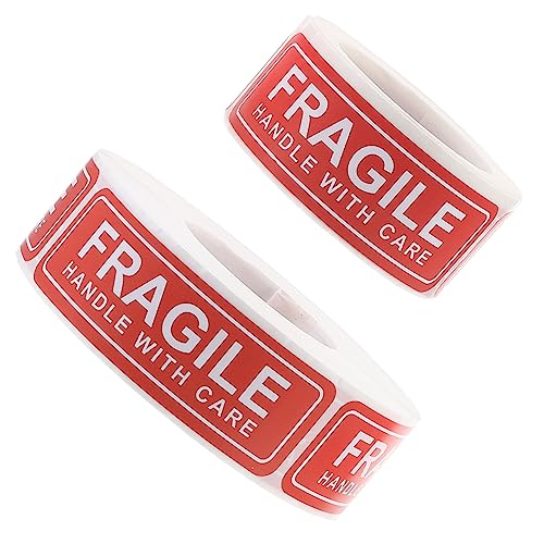 HIAKDOFT 2Rollen Fragile Warnaufkleber Selbstklebend Zerbrechliche Etiketten für Versand Verpackung Stark Haftend für Kartons Pakete Einfach zu Bedienen HIAKDOFT 2Rollen Fragile Warnaufkleber Selbstklebend Zerbrechliche Etiketten für Versand Verpackung Stark Haftend für Kartons Pakete Einfach zu Bedienen von HIAKDOFT