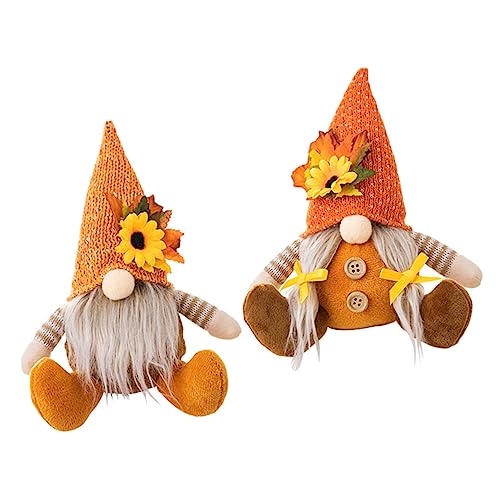 HIAKDOFT 2Stücke Hängender Gestrickte Gnompuppen für Thanksgiving Tischdekoration Kreatives Herbstdesign mit Lanyard für Wand und Baumdekoration Hochwertiges und Langlebiges HIAKDOFT 2Stücke Hängender Gestrickte Gnompuppen für Thanksgiving Tischdekoration Kreatives Herbstdesign mit Lanyard für Wand und Baumdekoration Hochwertiges und Langlebiges von HIAKDOFT