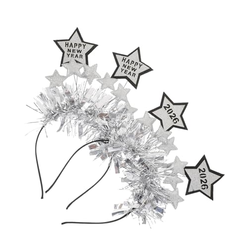 HIAKDOFT 2stücke Glitzer-stirnbänder Zum Neujahr Stern-stirnband Für Mädchen Feiertags-stirnbänder Lametta-kopfbedeckung Haarband Zur Neujahrsparty Neujahrs-accessoires HIAKDOFT 2stücke Glitzer-stirnbänder Zum Neujahr Stern-stirnband Für Mädchen Feiertags-stirnbänder Lametta-kopfbedeckung Haarband Zur Neujahrsparty Neujahrs-accessoires von HIAKDOFT