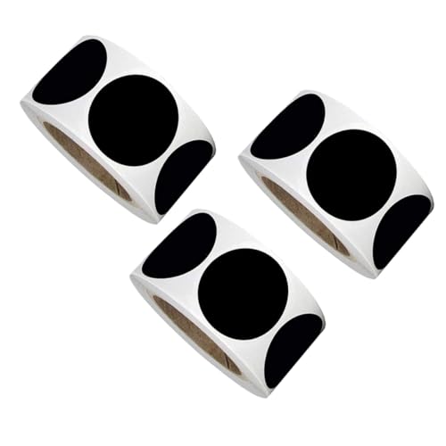 HIAKDOFT 3 Rollen Schwarze Runde Tafelaufkleber aus PVC Praktische Selbstklebende Etiketten Wasserdichte Aufkleber zum Beschriften Vielseitig für Küche Verpackung Scrapbooking Geeignet HIAKDOFT 3 Rollen Schwarze Runde Tafelaufkleber aus PVC Praktische Selbstklebende Etiketten Wasserdichte Aufkleber zum Beschriften Vielseitig für Küche Verpackung Scrapbooking Geeignet von HIAKDOFT