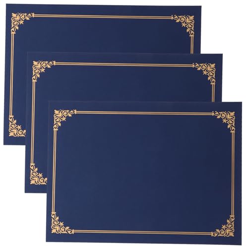 HIAKDOFT 3 Sätze Urkundenhüllen aus Papier mit Weißem Einlegeblatt Robuste Zertifikats schutzhüllen in Dunkelblau Praktische Dokumentenhalter für Diplome Auszeichnungen Teilnahmeurkunden HIAKDOFT 3 Sätze Urkundenhüllen aus Papier mit Weißem Einlegeblatt Robuste Zertifikats schutzhüllen in Dunkelblau Praktische Dokumentenhalter für Diplome Auszeichnungen Teilnahmeurkunden von HIAKDOFT
