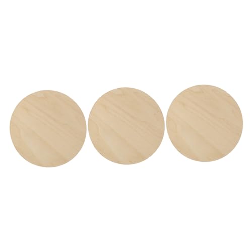 HIAKDOFT 3 Stück Teiliges Runde Holzscheiben aus Unbehandeltem Naturholz Vielseitig für DIY Bastelprojekte Malen Dekorationen und Türanhänger Geeignet HIAKDOFT 3 Stück Teiliges Runde Holzscheiben aus Unbehandeltem Naturholz Vielseitig für DIY Bastelprojekte Malen Dekorationen und Türanhänger Geeignet von HIAKDOFT